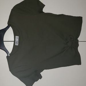 Hollister knot crop top